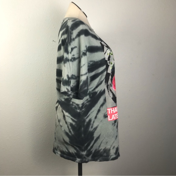 Rue 21 Short Sleeve T-Shirt Women’s Size X Large Color Gray Tie Dye Round Neck - Picture 4 of 11